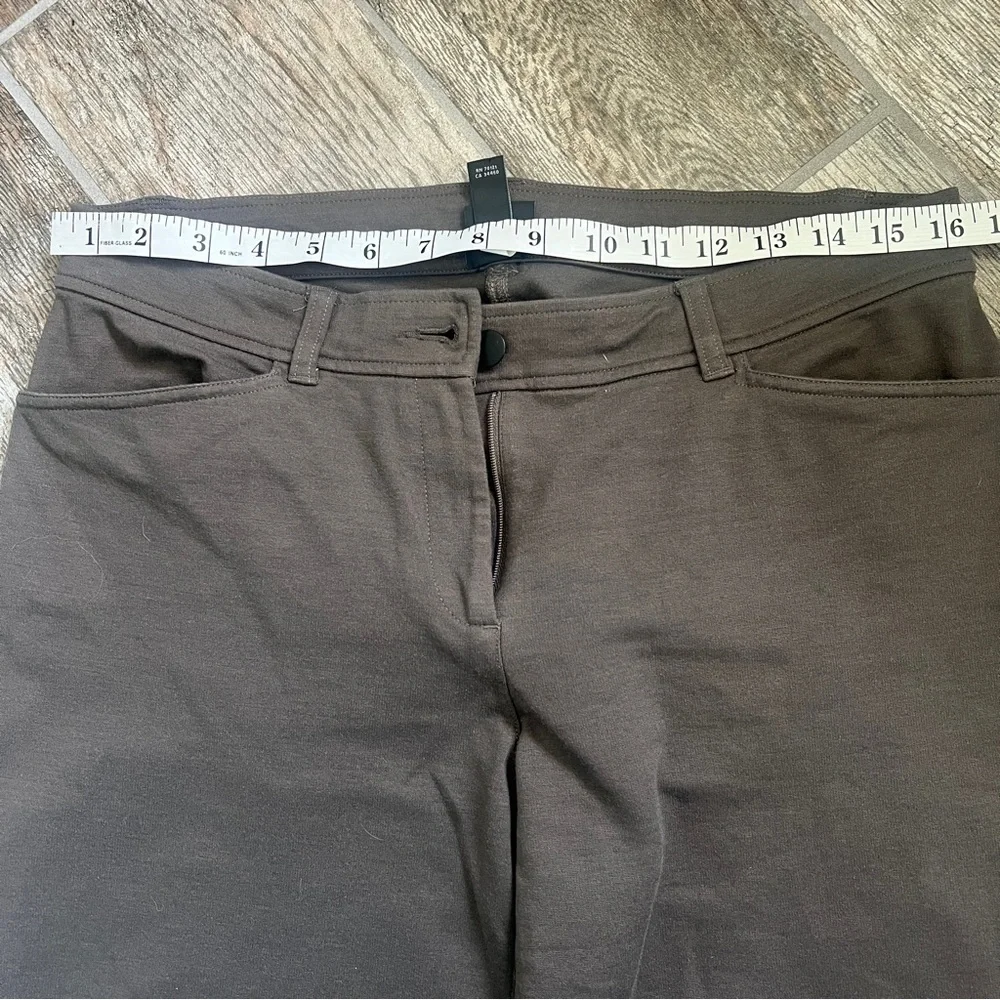 Eileen Fisher Flex Ponte Wide Trouser Pants, Women’s S, Brown - Picture 3 of 8